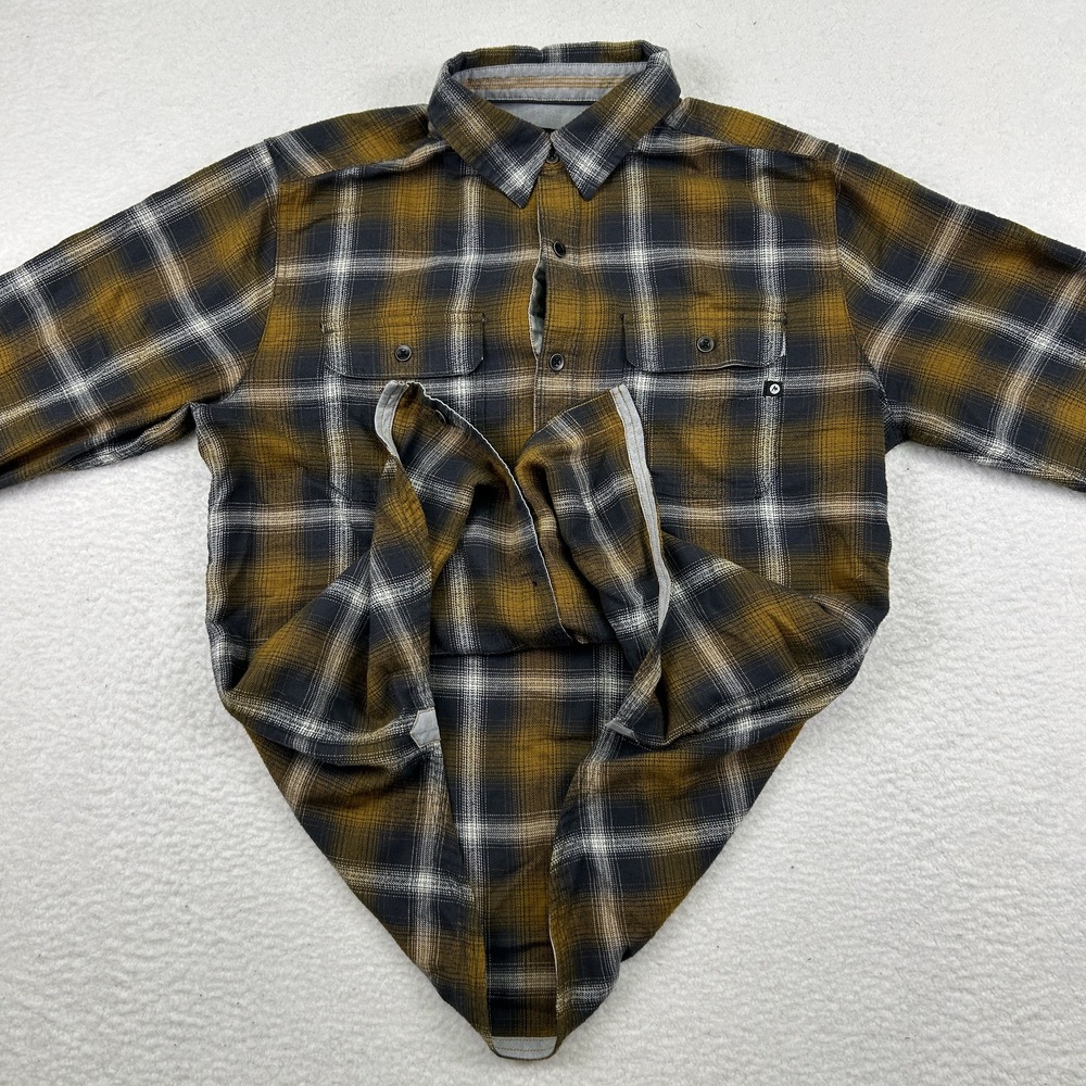 Marmot‎ Shirt Mens Medium Flannel Button-Up Plaid Workwear Outdoor - Picture 8 of 15